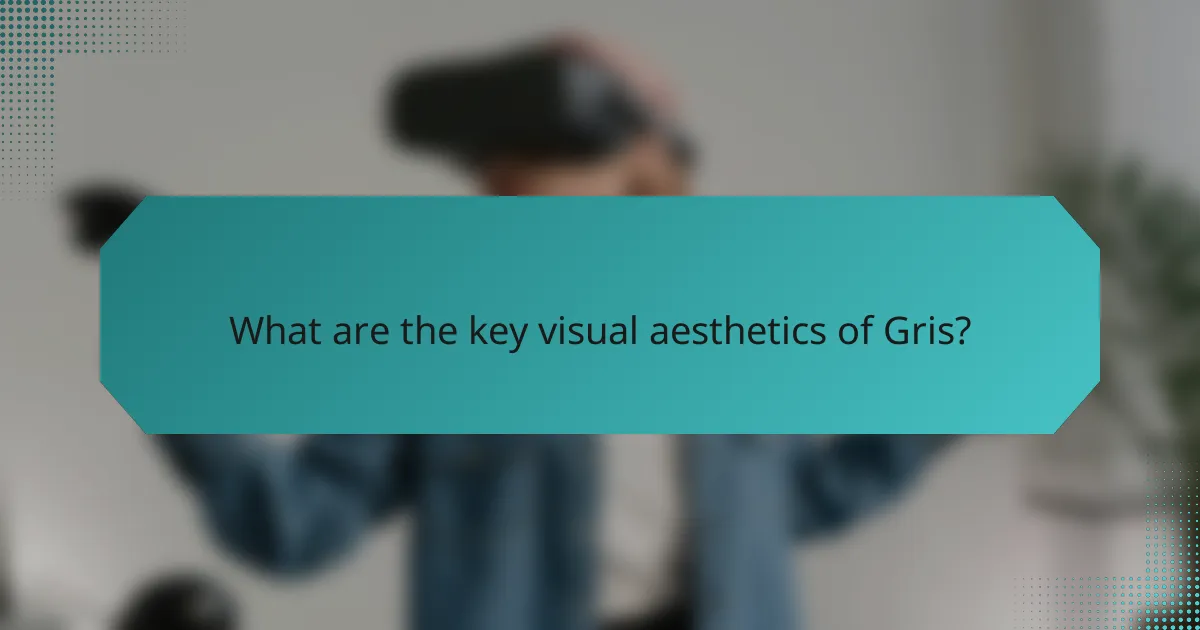 What are the key visual aesthetics of Gris?